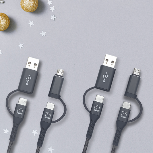 (買一送一優惠) MY SOCKET USB 4合1充電線 (1.2米)