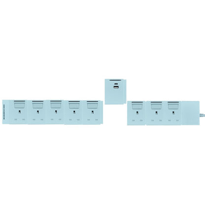 9模組 - 4USB + 13A + 開關組合｜單色系列｜MY SOCKET 組合拖板